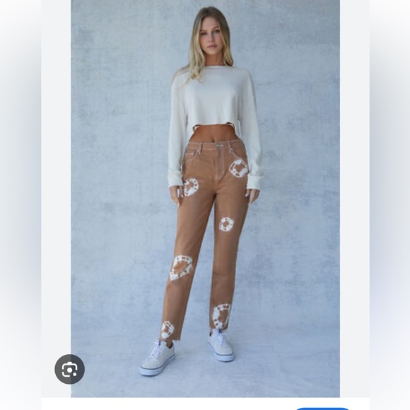 PacSun Denim - Pacsun Eco Tan Tie-Dyed‎ Mom Jeans